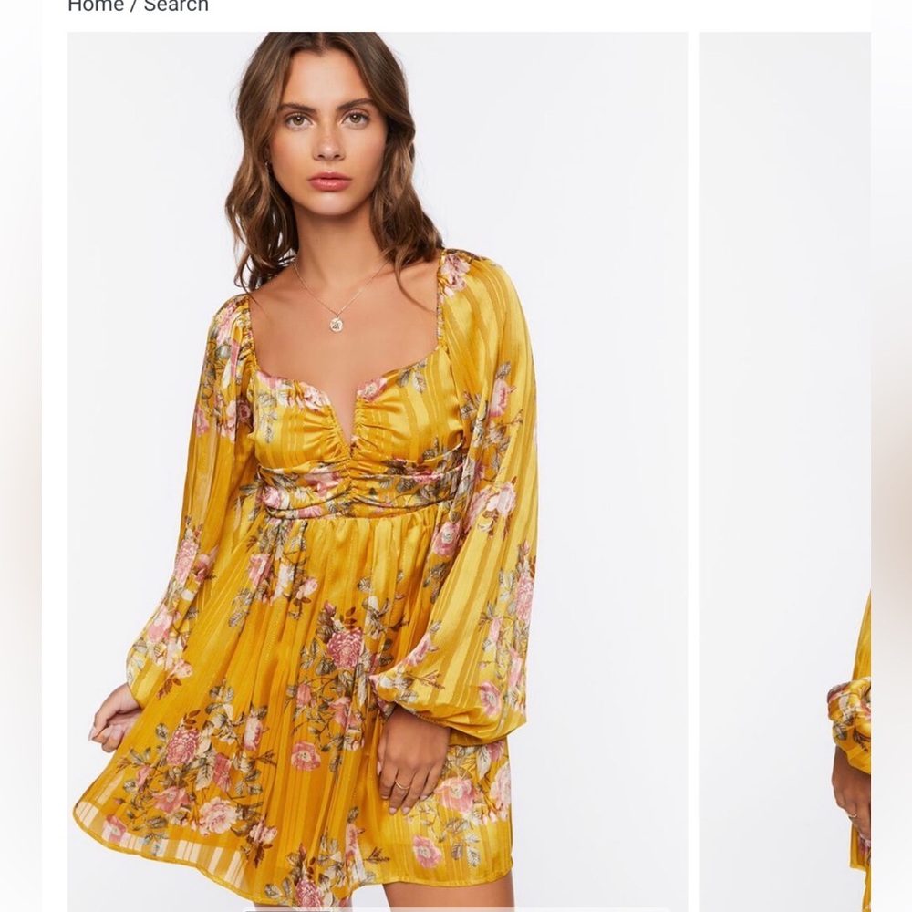 Forever 21 Yellow Floral Dress✨